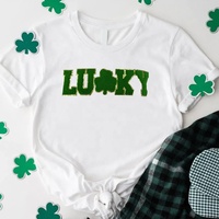 Vente en gros de patchs chenille pour la Saint-Patrick porte-bonheur de la Saint-Patrick avec broderie personnalisée
