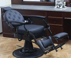 Men's Retro Oil <b>Head</b> Chair for Hair Salon and Barbershop Modern <b>Style</b> Steel Material for Living Room Beauty Salon - Product Image 1