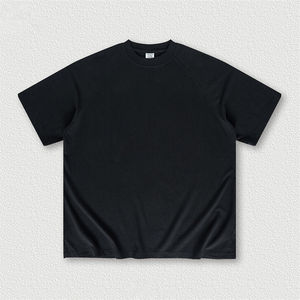 เสื้อยืดสตรีทแวร์สำหรับผู้ชายสั่งทำเสื้อลายกรดเสื้อยืดโอเวอร์ไซส์เปิดไหล่สไตล์วินเทจเหมาะสำหรับการสร้างแบรนด์ - Product Image 1