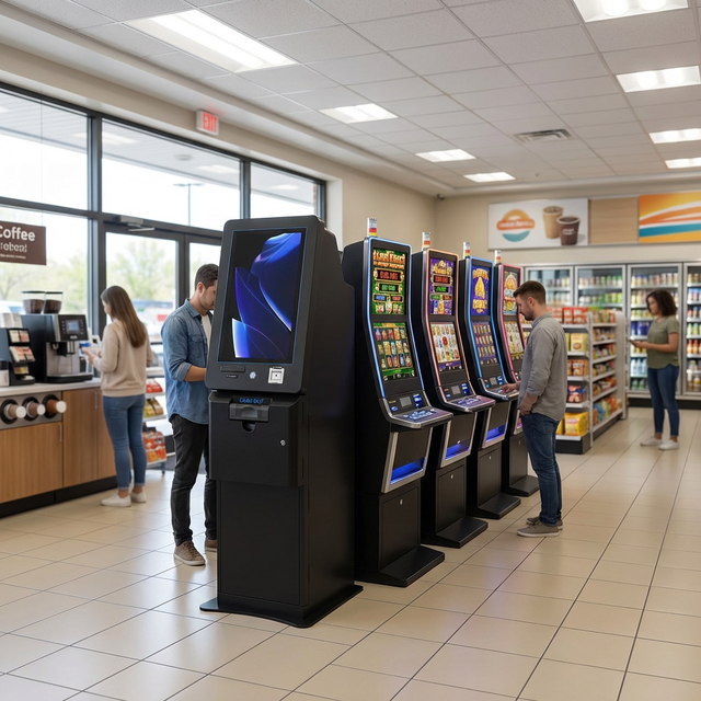 Self Check-out Ticket Redemption Kiosk Skill Game Machine Touch Screen Terminal Cash Recycler Shopping Mall English Customizable
