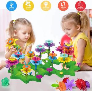 Jouets de construction Jardin de fleurs pour bébés, jouet STEM pour filles, jeu d'empilage pour enfants, ensemble de jeu de simulation de jardinage pour tout-petits - Product Image 3