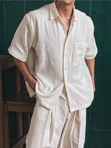 Camisas <span class=keywords><strong>de</strong></span> <span class=keywords><strong>Lino</strong></span> 100% Natural para <span class=keywords><strong>Hombre</strong></span>, Ropa <span class=keywords><strong>de</strong></span> <span class=keywords><strong>Lino</strong></span>, <span class=keywords><strong>Conjunto</strong></span> <span class=keywords><strong>de</strong></span> <span class=keywords><strong>Lino</strong></span>, Más <span class=keywords><strong>de</strong></span> 300 Colores Disponibles, Personalización <span class=keywords><strong>de</strong></span> GSM y Estilo, Servicio OEM/ODM DDP, Cáñamo - Product Image 1