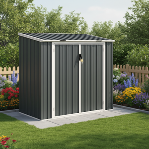 Abri <span class=keywords><strong>de</strong></span> jardin en métal étanche EST15586-H140 pour outils et <span class=keywords><strong>rangement</strong></span> extérieur - Product Image 6