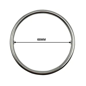 Badmode Hardware Groothandel 68Mm Cirkel Ring Gold Metal Beha Ring En Slider Richter