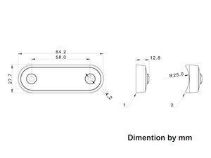 Dễ dàng lắp 4LED khói ống kính bên đánh dấu ánh sáng Trắng/Hổ phách/đỏ phía trước chỉ số giải phóng mặt bằng đèn xe tải van Bar Ánh sáng không cắt ra - Product Image 4