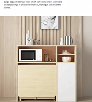 Petite table à manger moderne multifonctionnelle en bois massif, design télescopique pliable et extensible, rangement pratique, livraison gratuite