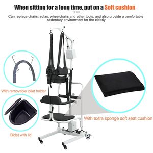 Produit de soins pour personnes âgées Xiangfali, toilette électrique, fauteuil roulant de transport pour patients, pour utilisation à domicile, transfert au chevet, <span class=keywords><strong>commode</strong></span> - Product Image 4
