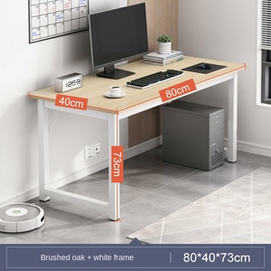 Bureau d'ordinateur moderne simple Panneau extensible Table d'écriture de style en bois pour la maison Location de chambre d'étudiant pour apprendre à écrire - Product Image 6