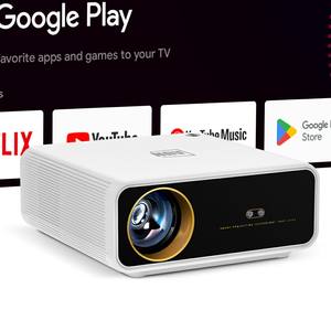 โปรเจคเตอร์ขนาดเล็กพกพา Widevine L1 Android GTV 1080P 4K LCD โฮมเธียเตอร์ โปรเจคเตอร์วิดีโอระยะฉายสั้น CE ROHS OEM U001 - Product Image 1