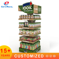 Étagère de présentation de snacks en métal pour supermarchés, pour biscuits, chips - Épaisseur et couleur personnalisables, design professionnel, marque CentRoyal