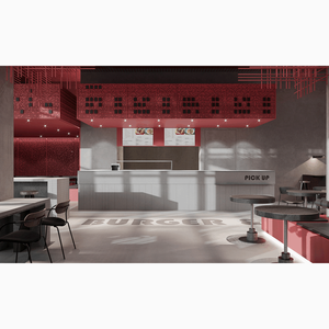 Muebles personalizados para pizzería, cafetería <span class=keywords><strong>y</strong></span> panadería, diseño de interiores para centro comercial <span class=keywords><strong>y</strong></span> supermercado, ideas de decoración para restaurante de pizza - Product Image 1