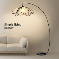 Lampadaire d'arche d'intérieur, design moderne et élégant, style pêcheur, avec LED, pour la décoration du salon