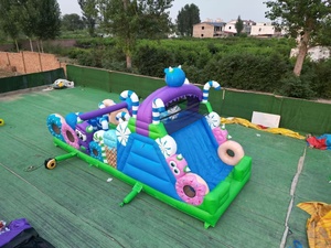 Trampoline gonflable commercial certifié CE en PVC pour jeux extérieurs, grande <span class=keywords><strong>piste</strong></span> d'obstacles pour adultes et enfants, location pour fêtes - Product Image 5
