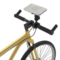 Soporte de teléfono móvil para motocicleta, soporte universal para móvil, soporte magnético para teléfono para bicicleta, plástico ajustable