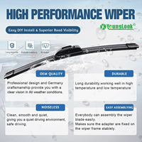 Karet Wiper Hybrid OE Spec Tanpa Rangka dengan Karet Alami untuk CR-V 18-24 Inch Semua Musim YOUNGLOOK YL-07 Bersertifikasi IATF CE