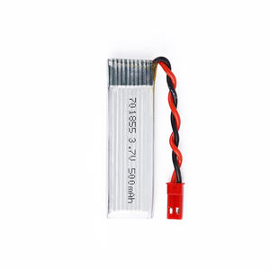 Lituim Li-ion 701855 <strong>3</strong>,7 V 500mAh 1.85WH lipo RC Drone battery - Product Image 3