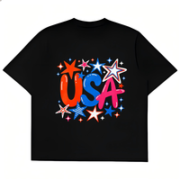 Transfert DTF à presser à chaud, motif Jour de l'Indépendance des États-Unis, prêt à poser sur les T-shirts