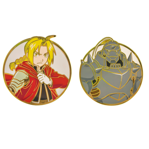 2 Nouveaux Designs Broche en Alliage de Haute Qualité Anime FMA Edward & <span class=keywords><strong>Alphonse</strong></span> Elric, Artisanat Métallique, Décoration de Sac à Dos - Product Image 1