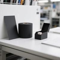 Papier cartonné noir alimentaire 300 g/m² recyclable pour boîtes à gâteaux et emballages de chocolat