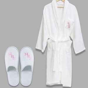 Ury <span class=keywords><strong>Peignoir</strong></span> <span class=keywords><strong>de</strong></span> douche blanc avec logo brodé personnalisé <span class=keywords><strong>de</strong></span> haute qualité pour hôtel - Product Image 6