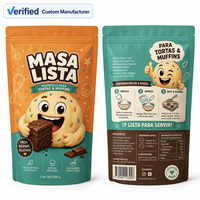 Sacs en plastique personnalisés à fermeture éclair, de qualité alimentaire, pour le stockage de sucre, gâteaux, muffins et snacks