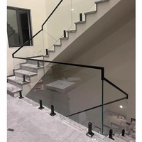 Système de balustrade sans cadre en acier inoxydable sur mesure, découpé sur mesure, pour escalier et balcon, design moderne pour la maison
