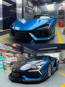 Kit de carrosserie en fibre de carbone sèche de style Dk pour <span class=keywords><strong>Lamborghini</strong></span> Revuelto jupe de lèvre avant diffuseur arrière capot de becquet - Product Image 3