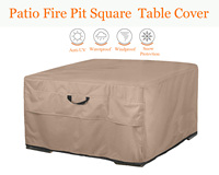 Couvertures de patio d'extérieur imperméables de qualité supérieure, protection robuste de votre Patio, foyer, foyer carré, couverture de Table
