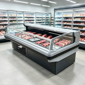 Congélateur commercial gris <span class=keywords><strong>de</strong></span> 1500 mm pour la présentation <span class=keywords><strong>de</strong></span> viande, idéal pour boucherie et supermarché - Product Image 5