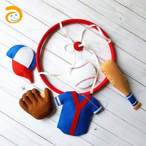 Cuna de fieltro de animales <span class=keywords><strong>del</strong></span> bosque para bebé, decoración móvil para guardería, fieltro colgante, móvil - Product Image 5