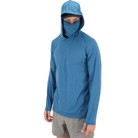 Benutzer definierte Upf 50 Polyester Stoff Langarm Angel hemden UV-Schutz Männer T-Shirt Quick Dry Fishing Hoodie