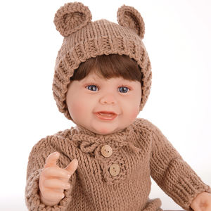 <span class=keywords><strong>Bebe</strong></span> africano recién nacido realista ladrillos personalizados Mini cocina Carro de madera arte hombres marcas <span class=keywords><strong>Reborn</strong></span> silicona bebé muñeca - Product Image 3