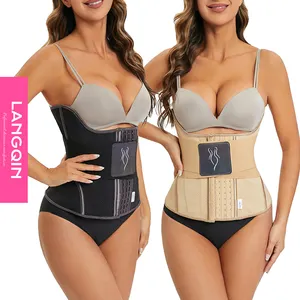 Heighten and Lengthen Waist Trainer Shaper LATEX corset Private Labels Acceptable Sweat Belt Women Latex Sport Corset