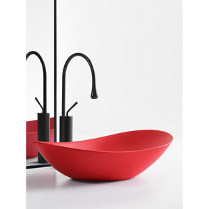 Lavabo de Baño Moderno con Encimera de Roca, Lavabo Ovalado Integrado de Cerámica y Mármol Flotante para Hotel, con Desagüe <span class=keywords><strong>INTERLAN</strong></span> - Product Image 1