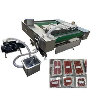 Industrial Automatic Continuous Drum Vacuum Packaging Machine,1100mm Foodstuffs Sealing
