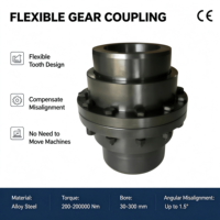 Accouplement à dents courbées en acier forgé GIICL, structure à soufflets métalliques, super couple, pour machines minières américaines OEM