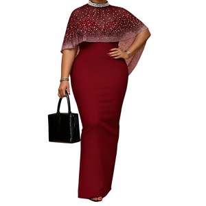 Nuevo Vestido Elegante Sin Mangas para Mujer con Capa de Lentejuelas, Vestidos de Noche de Moda - Product Image 4