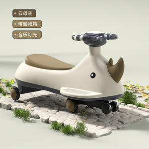 รถสวิงคาร์สำหรับเด็กอื่นๆ อายุ 1-6 ปี วัสดุ PP ล้อสี่ล้อ เงียบ ขับขี่ลื่นไหล ของเล่นสำหรับเด็กทั้งชายและหญิง - Product Image 4