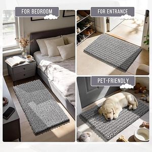 <span class=keywords><strong>Alfombra</strong></span> de <span class=keywords><strong>Baño</strong></span> Antideslizante de Chenilla de Lujo, <span class=keywords><strong>Alfombra</strong></span> de <span class=keywords><strong>Baño</strong></span> de 1.5 mm de Grosor para Uso Doméstico en <span class=keywords><strong>Baño</strong></span> y Aseo, Diseño Transfronterizo - Product Image 5