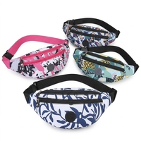 Riñonera Estampada Impermeable de Nailon, Bolso Cruzado Deportivo Unisex para Pecho, Riñonera de Viaje con Cinturón Ajustable, 10 Diseños