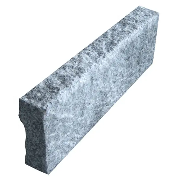 Barato g654 de granito gris natural dividir bordillos de piedra de las fronteras