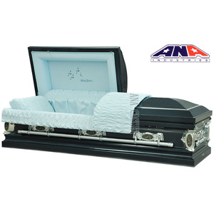 <span class=keywords><strong>ANA</strong></span> Fabriqué en Chine Prix d'usine Style américain 18ga Cercueil en métal funéraire intérieur en acier <span class=keywords><strong>rouge</strong></span> - Product Image 5