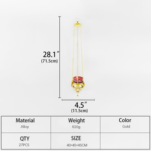Toptan kilise ortodoks ev dekor özel tütsü brülör mum yağ yakıcı asılı tütsü brülör - Product Image 3
