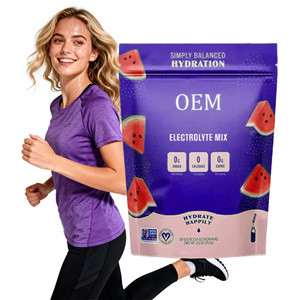 Polvo de Hidratación Electrolítica Natural Sin Azúcar, BCAA para la Recuperación Muscular Post-Entrenamiento, Apoya el Equilibrio Electrolítico, Adultos, a Granel - Product Image 1