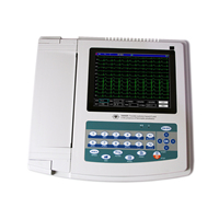 Moniteur ECG portable CONTEC ECG1200G, machine de télémétrie ECG/EKG basée sur PC, moniteur cardiaque 12 canaux