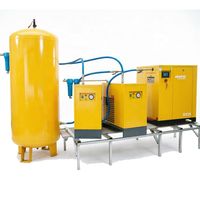 Compresseur d'air à vis à aimant permanent à vitesse variable Airhorse 7,5 kW-37 kW avec sécheur d'air, haute efficacité, faible bruit, certifié CE