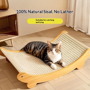 Rascador para Gatos de Sisal, Estilo Moderno, Duradero, Antideslizante, Cama Integrada Grande, Protege el Sofá de Arañazos - Product Image 5