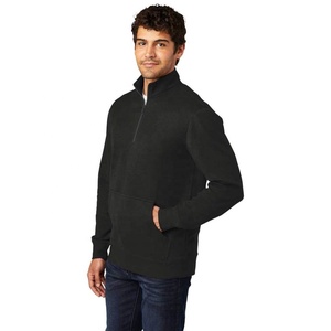 Sweat-shirts à demi-zip 100 % coton pour hommes, personnalisables, imprimés, confortables, vente en gros, best-sellers - Product Image 1