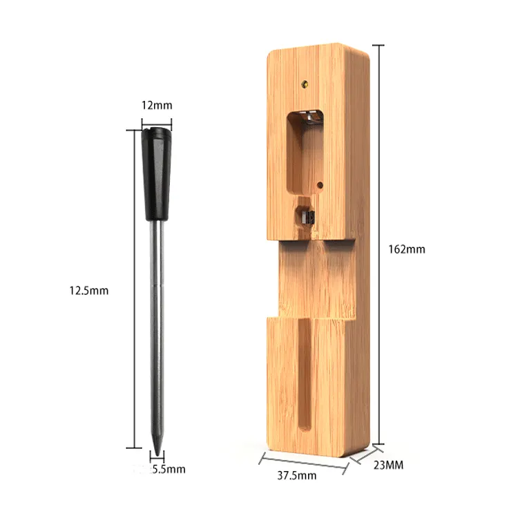 Nieuwe Bijgewerkte Bluetooth Oplaadbare Vlees Sonde Thermometer Draadloze Voedsel Kookthermometers