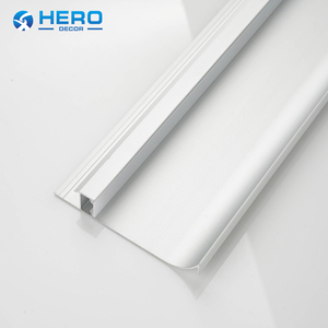 Thời trang mới LED Ốp chân tường Nhôm hồ sơ trang trí TRIM trang trí nội thất anh hùng kim loại LED Ốp chân tường Board với LED ánh sáng - Product Image 2